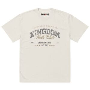 Kingdom Faith Club Oversized Tee - Cave Stone